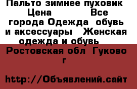 Пальто зимнее пуховик › Цена ­ 2 500 - Все города Одежда, обувь и аксессуары » Женская одежда и обувь   . Ростовская обл.,Гуково г.